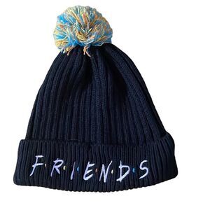 FRIENDS Light Up Knit Beanie Black Cap Embroidered “Friends” Logo Unisex Adult